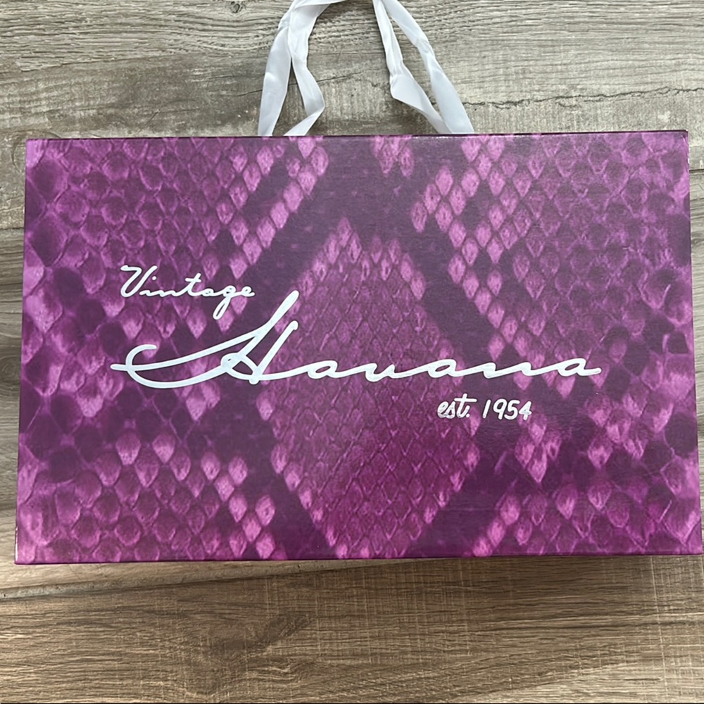 Vintage Havana Purple Exotic Tote